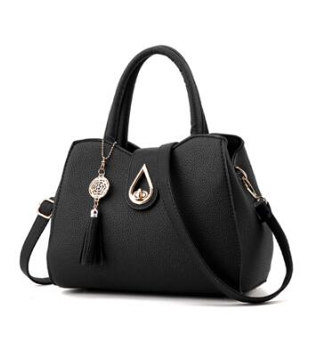 PU Leather Tote Bag for Women – High-Quality Tassel Handbag & Shoulder Bag