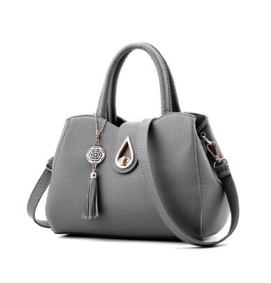 PU Leather Tote Bag for Women – High-Quality Tassel Handbag & Shoulder Bag