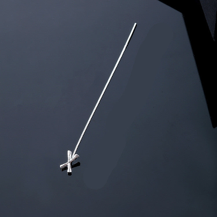 26-Letter Drop Earrings in 925 Sterling Silver – Minimalist Jewelry for Women