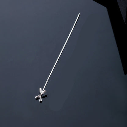 26-Letter Drop Earrings in 925 Sterling Silver – Minimalist Jewelry for Women