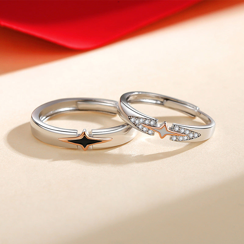 Matching Couple Rings for Him & Her – Romantic Jewelry Gift Set