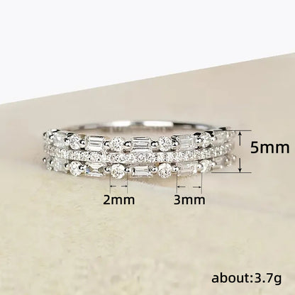 Multilayer Full Finger Ring – Three‑Layer Fine Circle Line Jewelry for Women