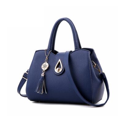 PU Leather Tote Bag for Women – High-Quality Tassel Handbag & Shoulder Bag