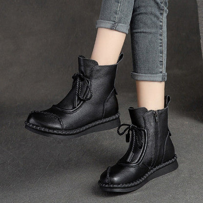 Womens Soft-soled Soft-upper Casual Non-slip Ankle Boots
