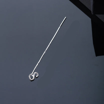 26-Letter Drop Earrings in 925 Sterling Silver – Minimalist Jewelry for Women