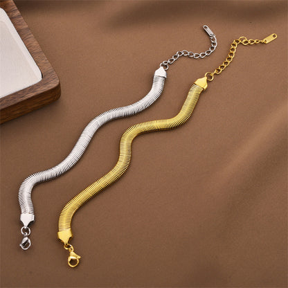 Minimalist 8mm Titanium Steel Bracelet for Women – Elegant Everyday Jewelry