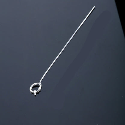 26-Letter Drop Earrings in 925 Sterling Silver – Minimalist Jewelry for Women