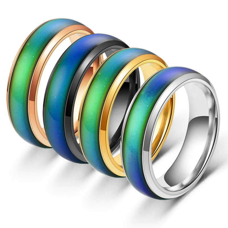 Temperature Sensitive Color Changing Ring – Mood Ring for Couples & Adults
