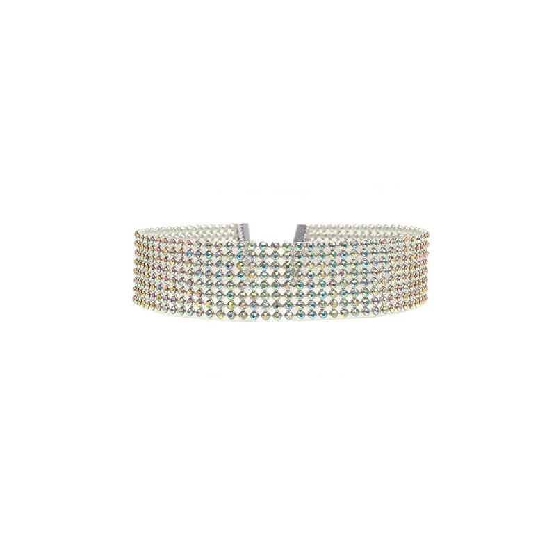 Full Crystal Rhinestone Choker Necklace for Women – Elegant Wedding Jewelry