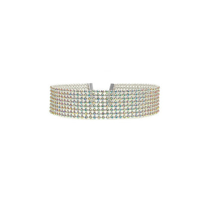 Full Crystal Rhinestone Choker Necklace for Women – Elegant Wedding Jewelry