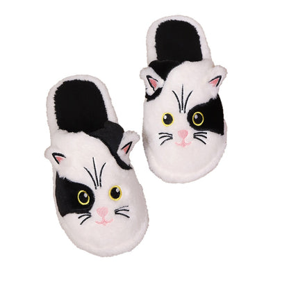 Women's Cotton Slippers Minimalist Design Winter Cartoon Pattern