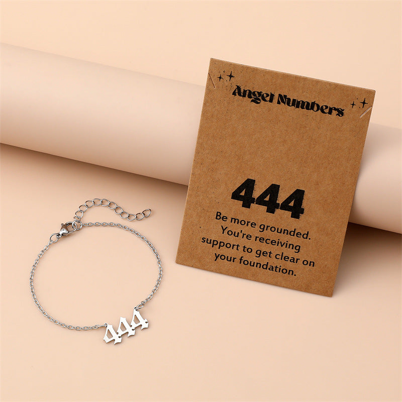 Angel Engraved Stainless Steel Bracelet for Women – Creative Spiritual Jewelry