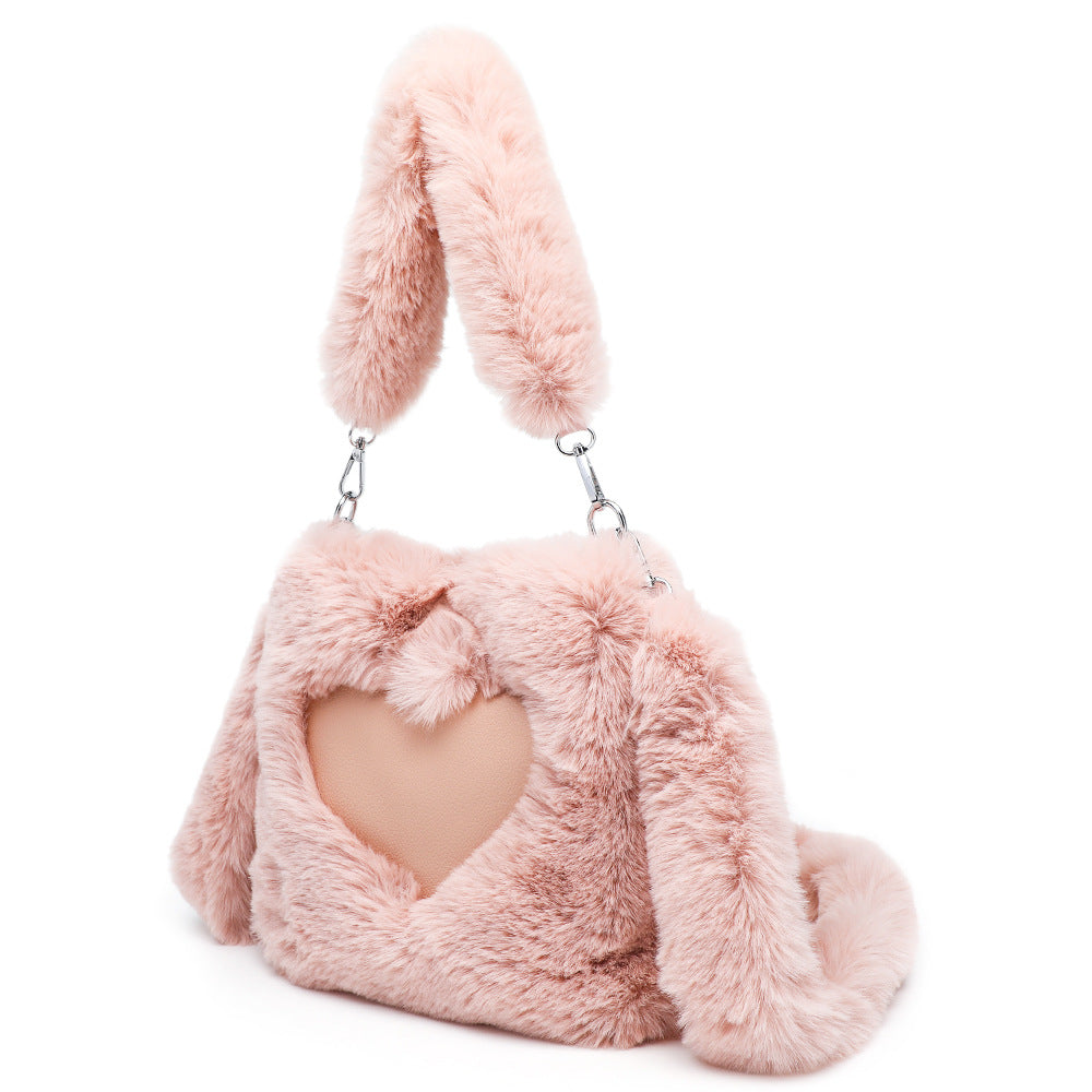 Fluffy Plush Shoulder Bag – Cozy Autumn & Winter Tote for Women