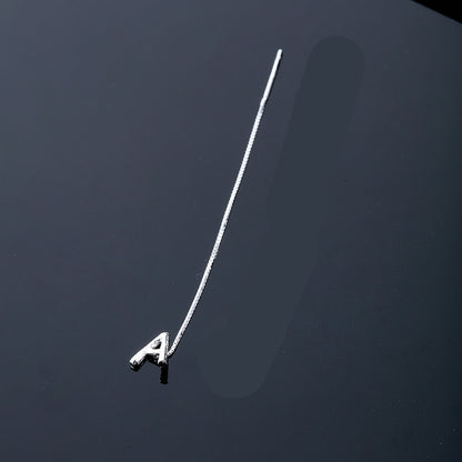 26-Letter Drop Earrings in 925 Sterling Silver – Minimalist Jewelry for Women