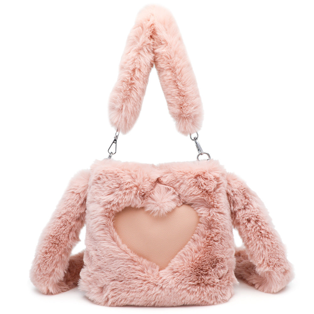Fluffy Plush Shoulder Bag – Cozy Autumn & Winter Tote for Women