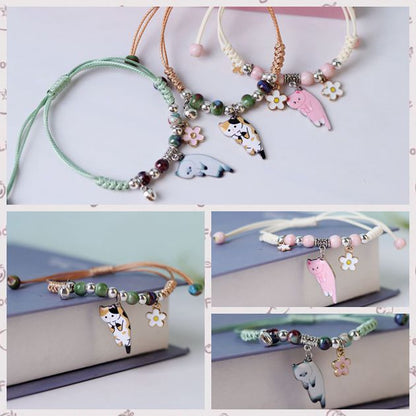 Lazy Cat Charm Bracelet for Women – Cute & Playful Jewelry