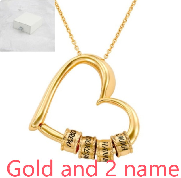 Personalized Heart Necklace for Women – Custom Name Pendant Jewelry Gift