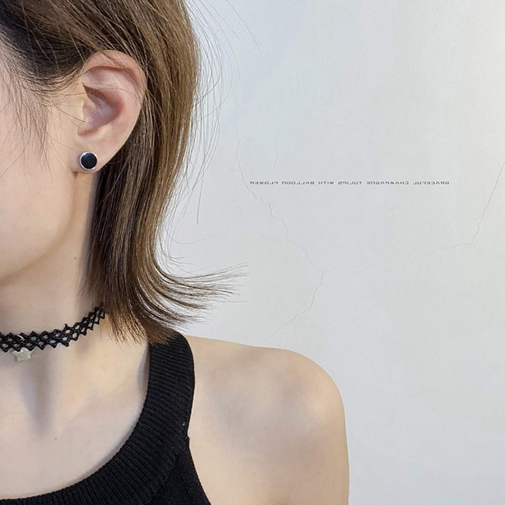 Unisex Punk Stainless Steel Stud Earrings – Hip Hop Style