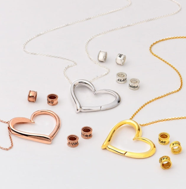 Personalized Heart Necklace for Women – Custom Name Pendant Jewelry Gift
