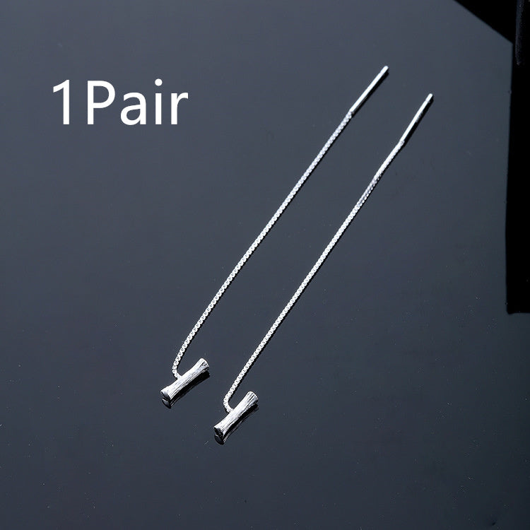 26-Letter Drop Earrings in 925 Sterling Silver – Minimalist Jewelry for Women