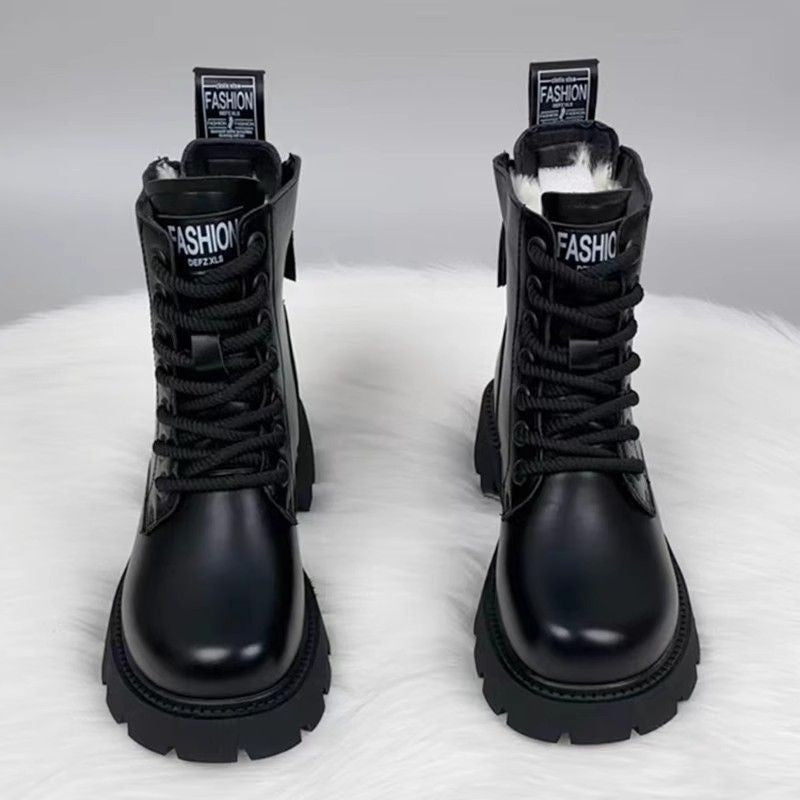 Womens Stylish Padded Insulated Boots With Thick Soles