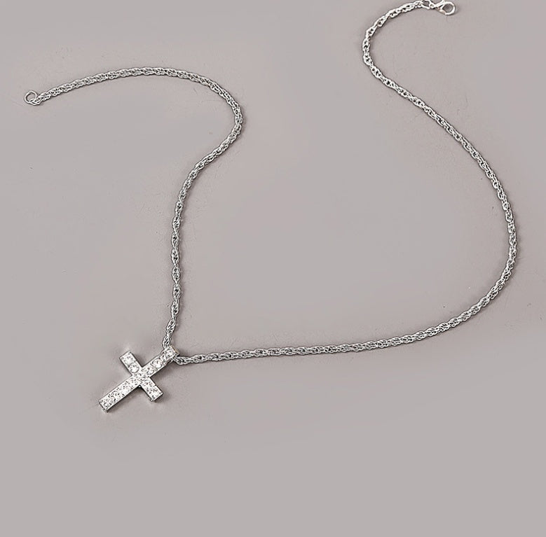 Unisex Cross Pendant Necklace – Hip Hop Rope Chain Jewelr