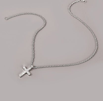 Unisex Cross Pendant Necklace – Hip Hop Rope Chain Jewelr