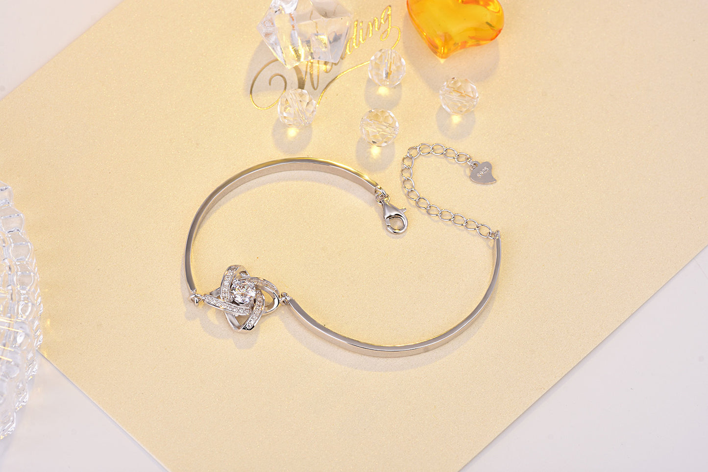 S925 Sterling Silver Four-Leaf Clover Bracelet – Simple & Elegant Lucky Charm Jewelry