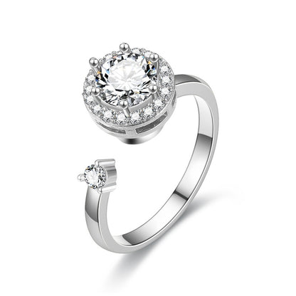 Turnable Eye & Flower Ring – Anxiety Relief Fidget Spinner Jewelry for Women