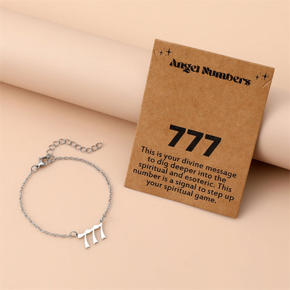 Angel Engraved Stainless Steel Bracelet for Women – Creative Spiritual Jewelry