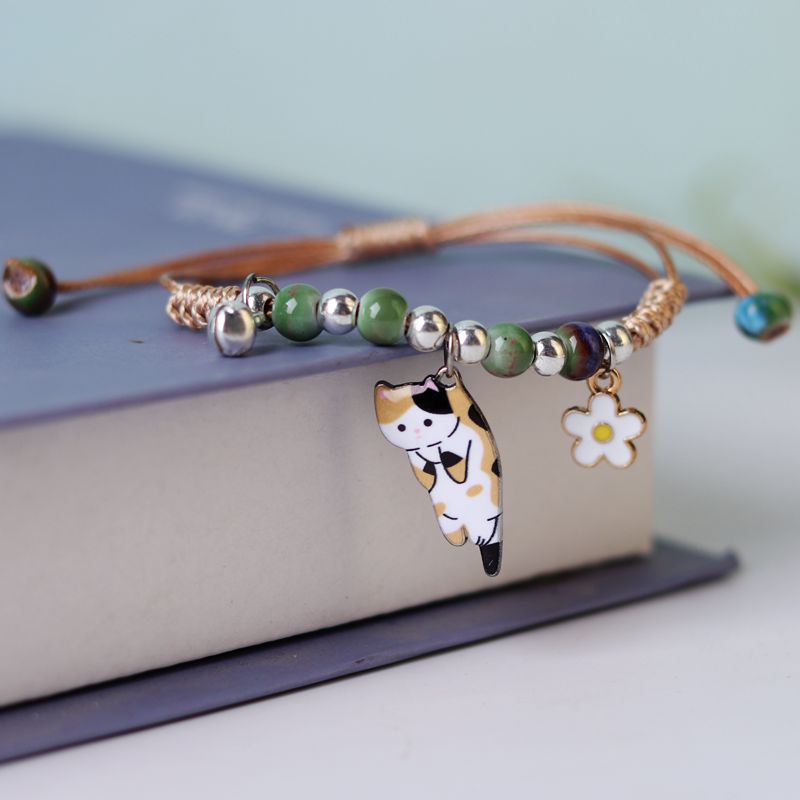 Lazy Cat Charm Bracelet for Women – Cute & Playful Jewelry