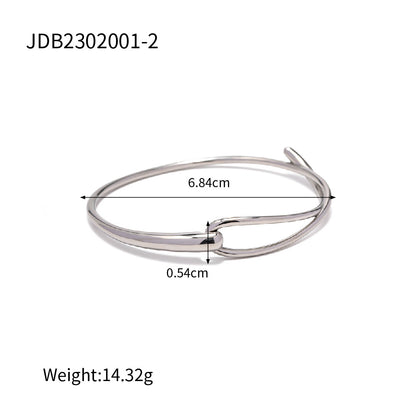 Minimalist Stainless Steel Bracelet for Women – Modern INS Style Jewelry