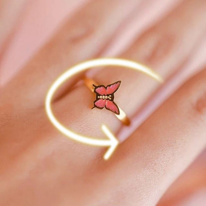 Rotating Finger Spinner Anxiety Ring – Fidget Stress Relief Jewelry for Women