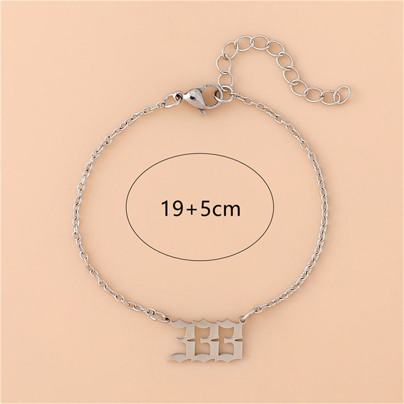 Angel Engraved Stainless Steel Bracelet for Women – Creative Spiritual Jewelry