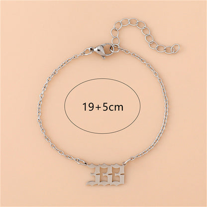 Angel Engraved Stainless Steel Bracelet for Women – Creative Spiritual Jewelry