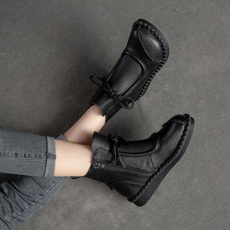 Womens Soft-soled Soft-upper Casual Non-slip Ankle Boots