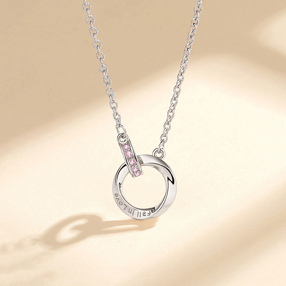 925 Silver Mobius Strip Pendant Necklace – Modern Elegant Gift for Women