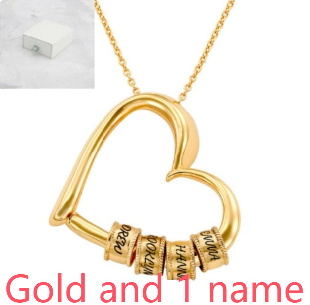 Personalized Heart Necklace for Women – Custom Name Pendant Jewelry Gift