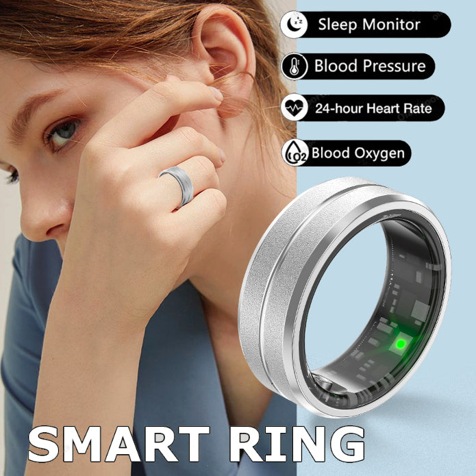 Smart Ring for Men & Women – Heart Rate & Blood Oxygen Monitor, Multi-Sport, Waterproof