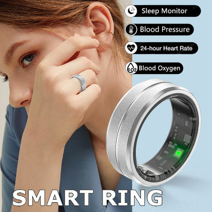 Smart Ring for Men & Women – Heart Rate & Blood Oxygen Monitor, Multi-Sport, Waterproof