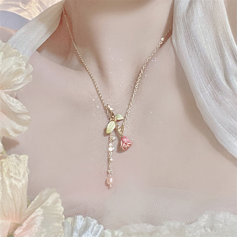 Women’s Vintage French Necklace – Chic Collarbone Jewellery Gift